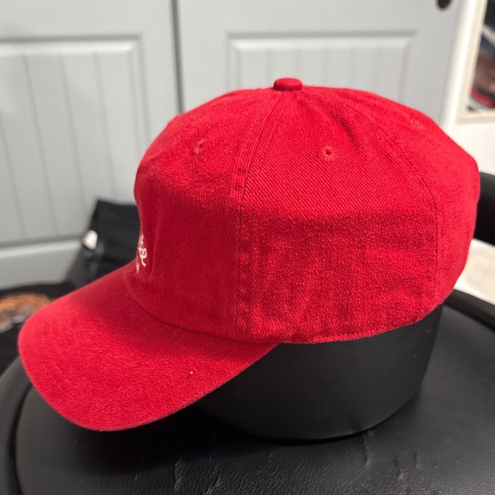vintage red Nike USA cap featuring classic cursive script embroidery - OS - Picture 2 of 9